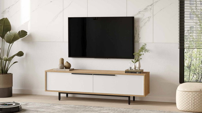 Hanah Home Soporte para TV Boh1-Sw Natural y Blanco Hanah Home Soporte para TV Boh1-Sw Natural y Blanco